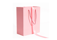 Бумажный пакет покупок нижнего белья изготовленного на заказ логотипа романтичный розовый с ручками веревочки