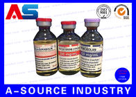Фармацевтический ярлык продукта ярлыков стеклянной бутылки печатая СГС нестандартной конструкции, ИСО 9001