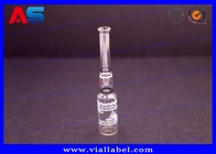 Бутылка ампулы тестостерона 1ml печатая ясный Amp с напечатанными декоративными кольцами