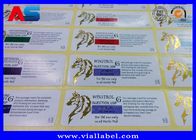 Специализированные лабораторные этикетки из золотой фольги Наклейки для стерильных флаконов 10 мл Печать предупредительных меток лекарств