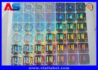 Холограм винила стикеров лазера матрицы изготовленный на заказ голографический пустой для ящика для хранения пробирки