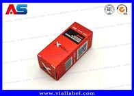 Красные коробки пробирки 10мл для стероидов пробирок масел упаковывая размер 3*3*6КМ