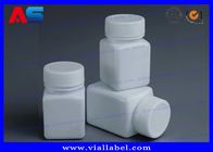 Бутылки таблетки 50ml фармации ЛЮБИМЦА белые пластиковые с формой завинчивой пробки квадратной