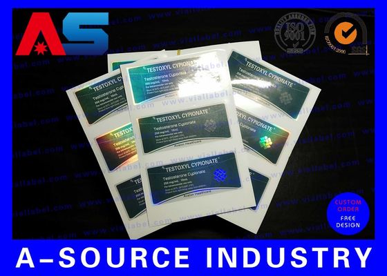 Матовые водонепроницаемые пластиковые этикетки-наклейки для фармацевтических флаконов для пептидов / Тирз