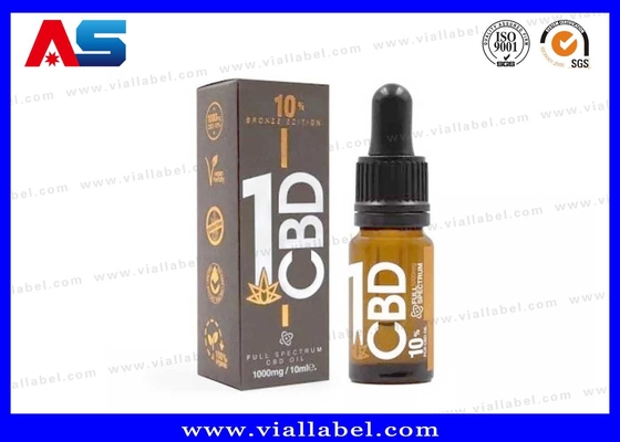 Про CBD упаковка коробка и этикетка ДНК масло капельницы бутылка этикетка и коробка печатный завод