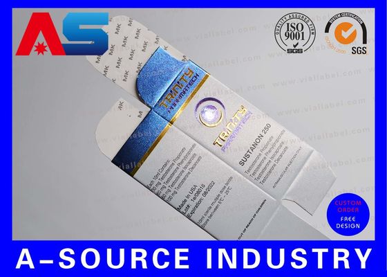 Коробка для хранения флаконов объемом 10 мл, изготовленная на заказ, с двусторонней печатью, УФ-матовой отделкой для упаковки бодибилдинга / пептидов