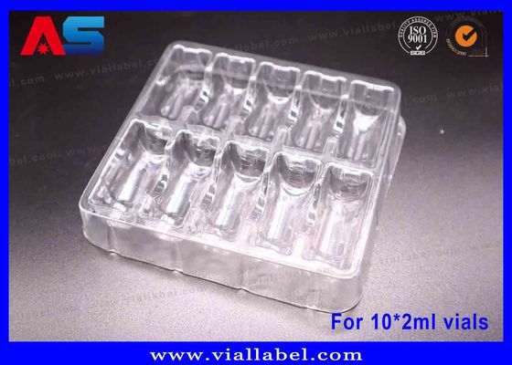 Волдырь белых/сини/прозрачной пластмассы упаковывая для стеклянных пробирок пакуя с выбивая логотипом