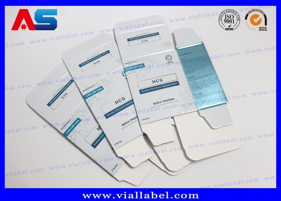 Высококачественный Hcg Маленький флакон и коробка Печать, пептидная бумажная коробка для 2 флакона по 2 мл