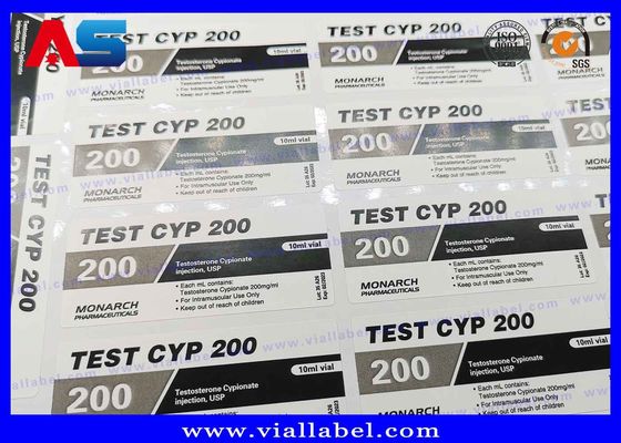 CMYK печатая изготовленные на заказ ярлыки пробирки 10ml для стеклянных бутылок медицины