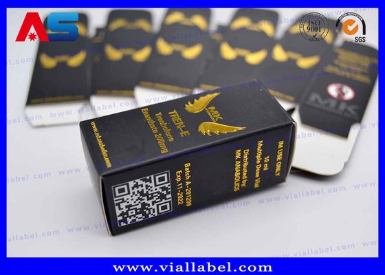 Напечатанные пептиды коробка и ярлык фармацевтической упаковки пробирок 10ml