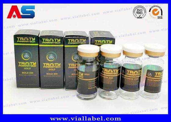 CMYK печатая изготовленные на заказ ярлыки пробирки 10ml для стеклянных бутылок медицины
