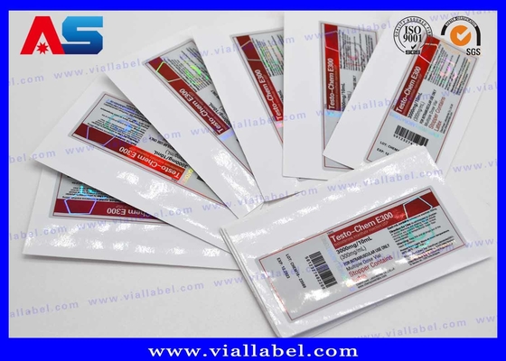 Слипчивая таможня ярлыков пробирки 10ml напечатала ярлыки 23 * 60 mm для бутылок медицины