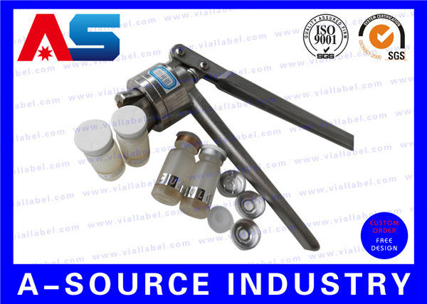 Серебряный алюминиевый ручной флаконные крышки кремпер кремпинг инструмент для 13 мм / 20 мм Flip Off пластиковой крышки