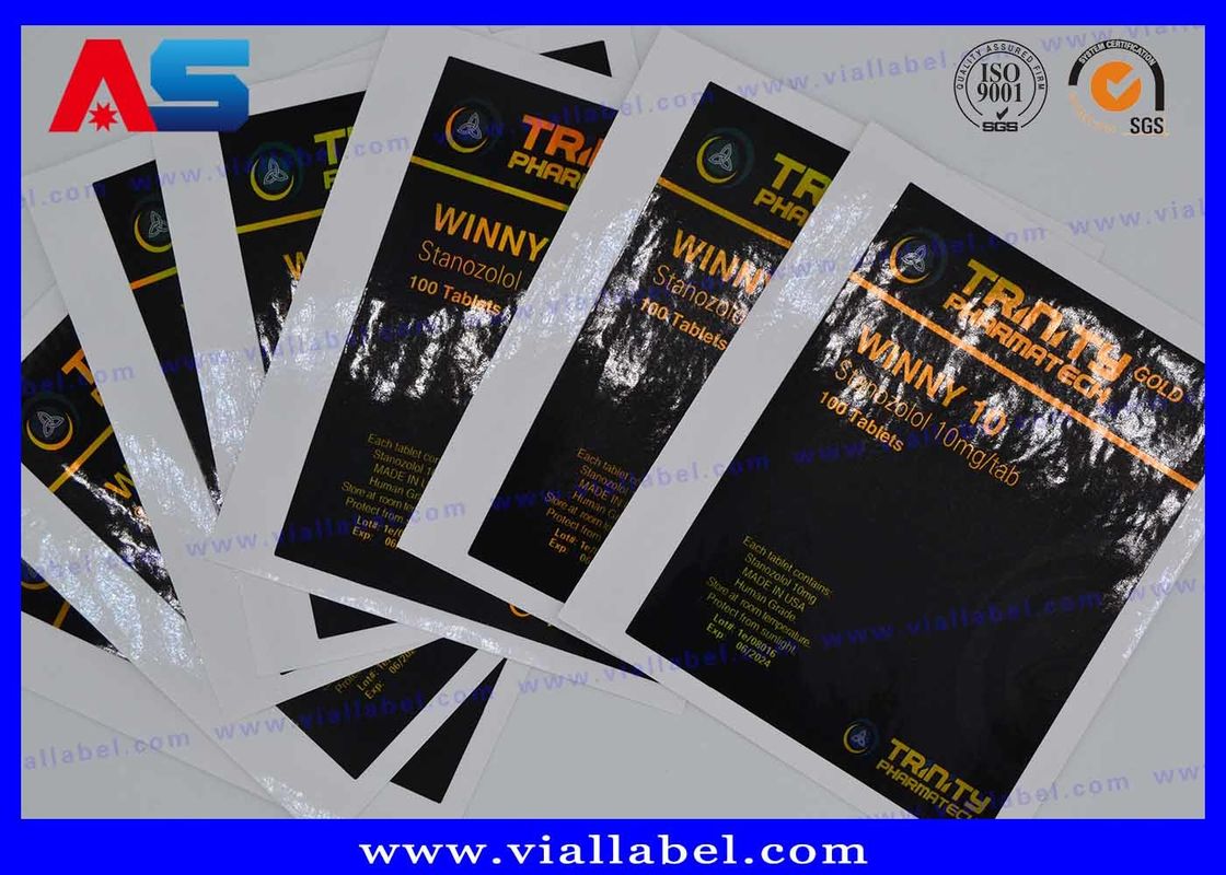 Этикетка для бутылки / пакета с лазерной голограммой, рецептом, CMYK, для таблеток