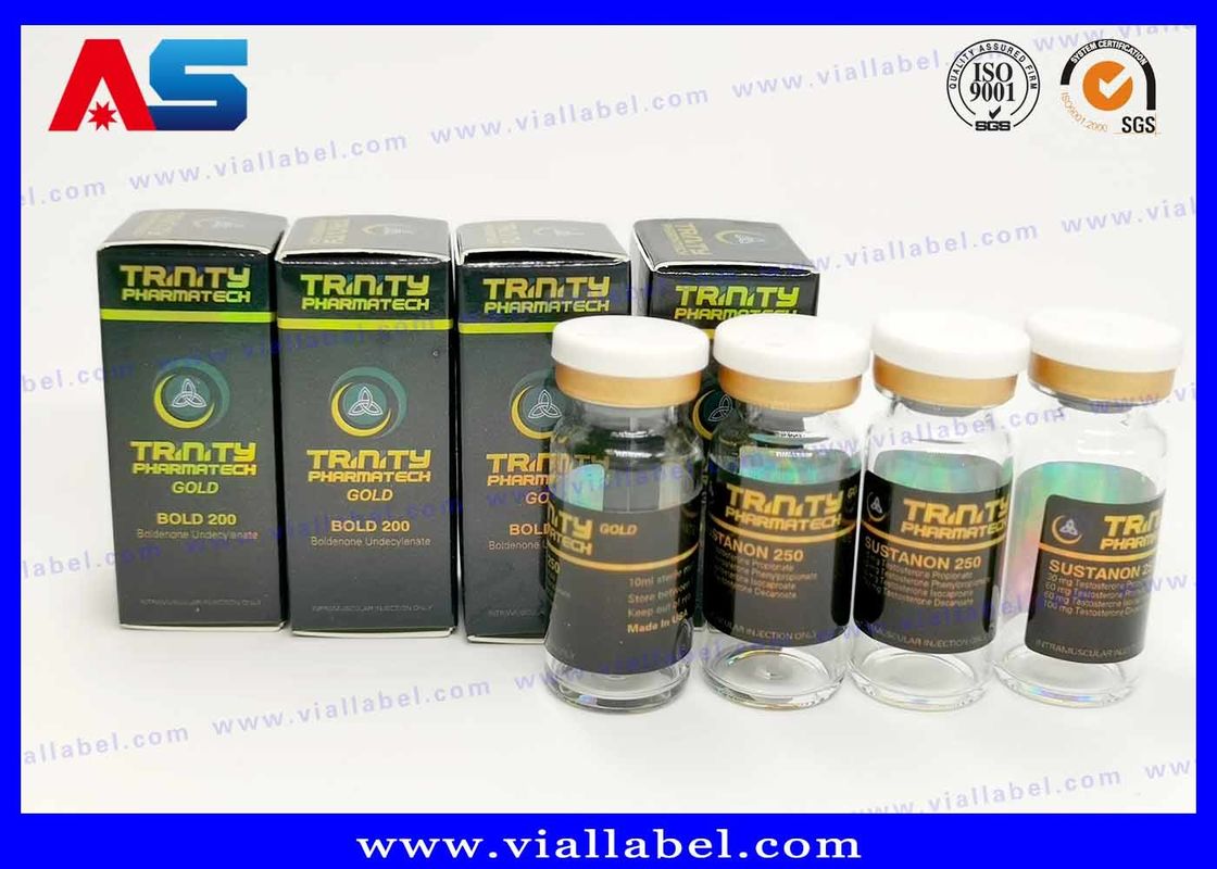CMYK печатая изготовленные на заказ ярлыки пробирки 10ml для стеклянных бутылок медицины