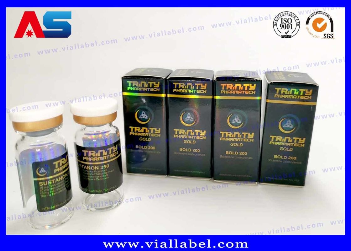 Лазерная голограмма Лаборатория цветов Пантон Маленькие бутылки Коробки и этикетки бодибилдинг упаковочные коробки