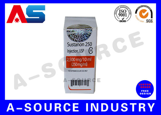 Индивидуальные коробки для флаконов ISO 9001 Pharma объемом 10 мл для хранения, стандартная печать для флаконов с пептидами