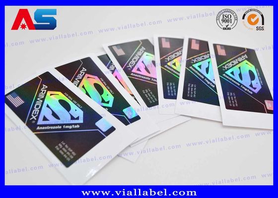 Hologram лазера печатая слипчивые ярлыки 10ml и коробки для ярлыков стикера анаболитного пептида изготовленных на заказ
